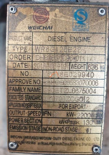 XCMG WP6G126E22 副厂 weichai cylinder block copy - Professional Construction Machinery Parts